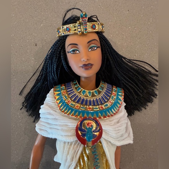 Barbie Egyptian Nile Princess Doll with Gold and White Dress - Picture 7 of 7